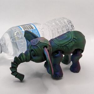 Colorful Elephant Figurine 3D